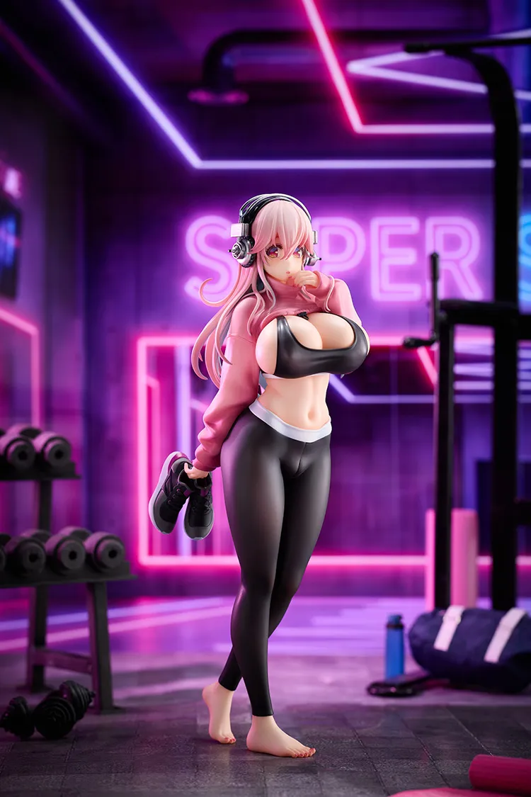 solarain-super-sonico-exercise-1-6-scale-statue-rosa-training image 3