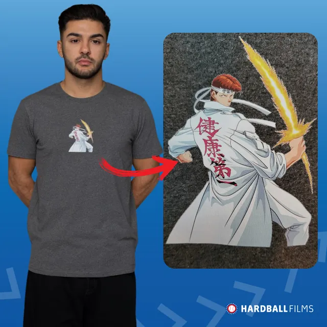 yu-yu-hakusho-t-shirt-regular-motiv-1-schwarz-organic-cotton image 1