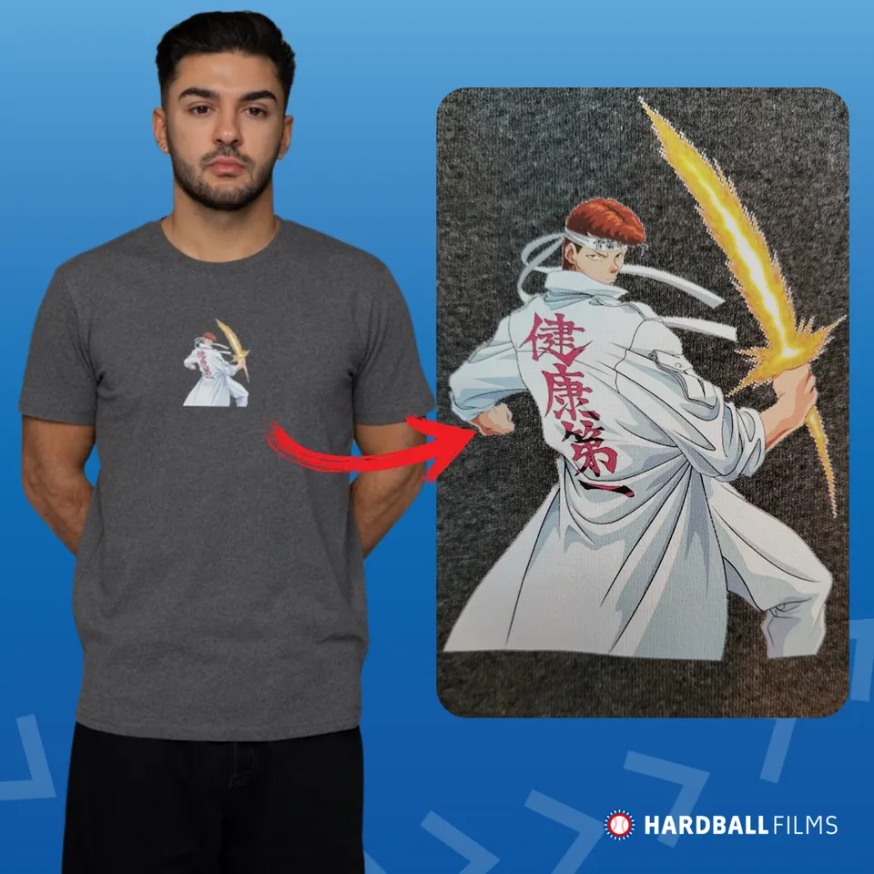yu-yu-hakusho-t-shirt-regular-motiv-1-schwarz-organic-cotton image 1