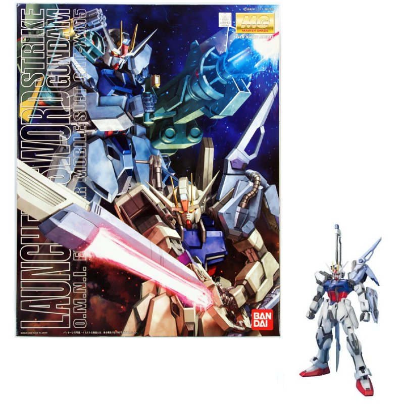 bandai-gundam-mg-1-100-strike-gundam-launcher-sword-modellbausatz image 2