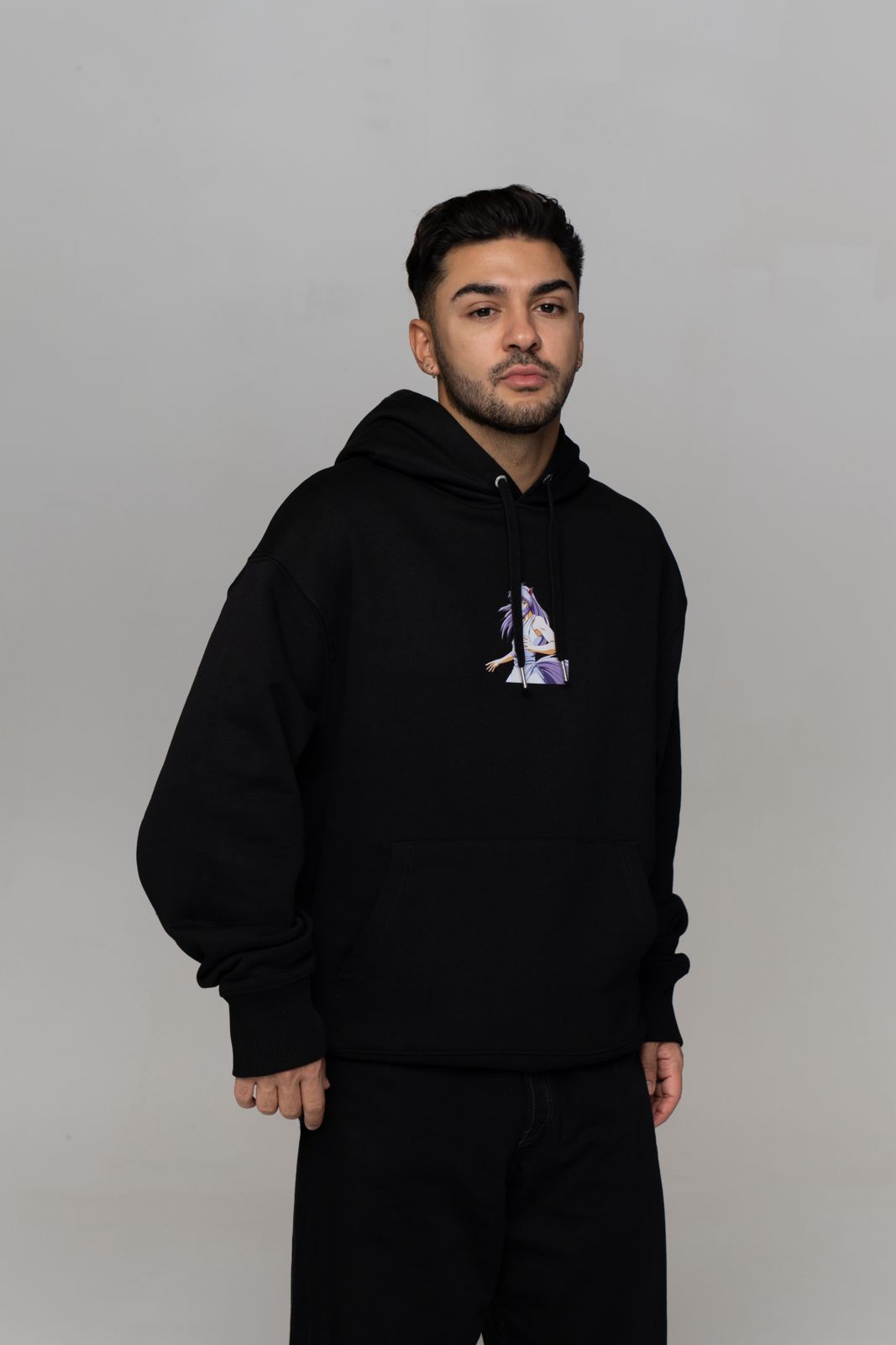 yu-yu-hakusho-motiv-1-hoodie-schwarz-bio-baumwolle image 3