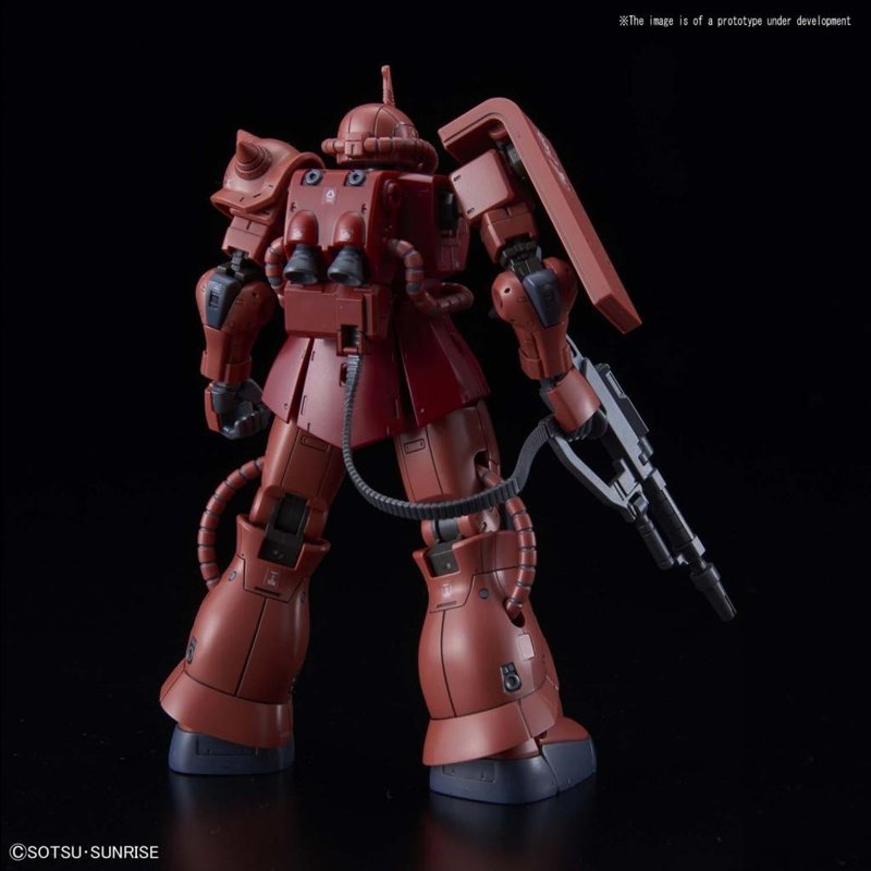 bandai-gundam-hg-zaku-ii-char-1-144-bausatz-rot image 2