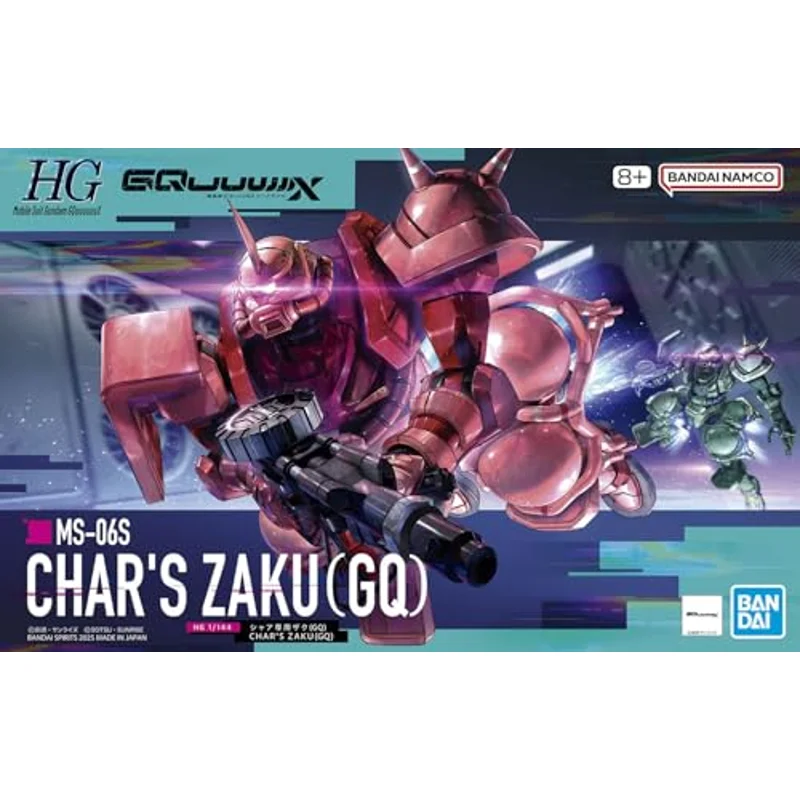 bandai-gundam-hggq-12-chars-zaku-gunpla-1-144 image 3