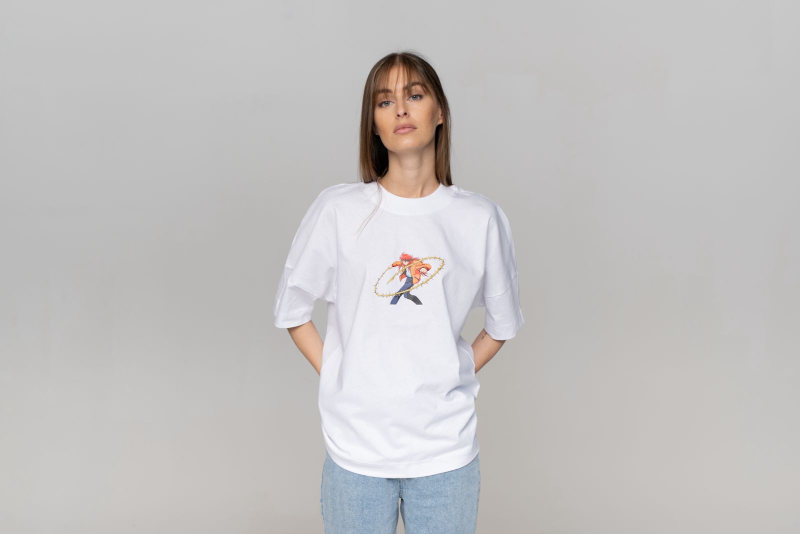 yu-yu-hakusho-t-shirt-oversize-motiv-3-wei-organic-cotton image 5