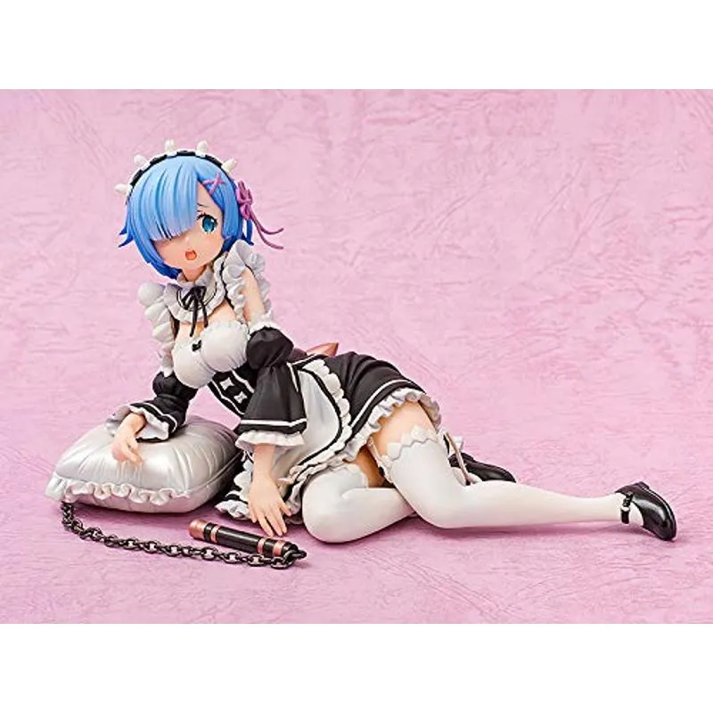 re-zero-rem-scale-figur-1-7-maid-mit-sockel image 3
