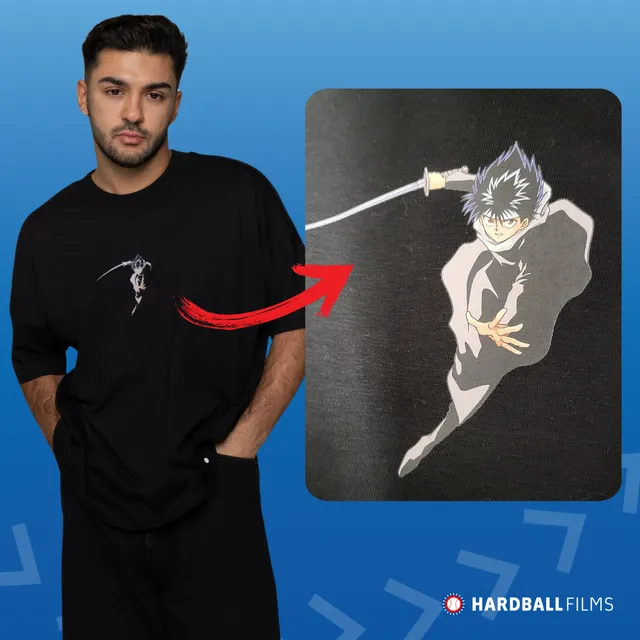 hardball-films-yu-yu-hakusho-t-shirt-oversize-motiv-1-schwarz image 1