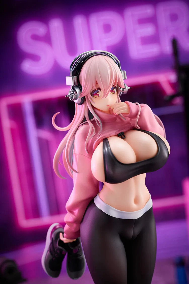 solarain-super-sonico-exercise-1-6-scale-statue-rosa-training image 2