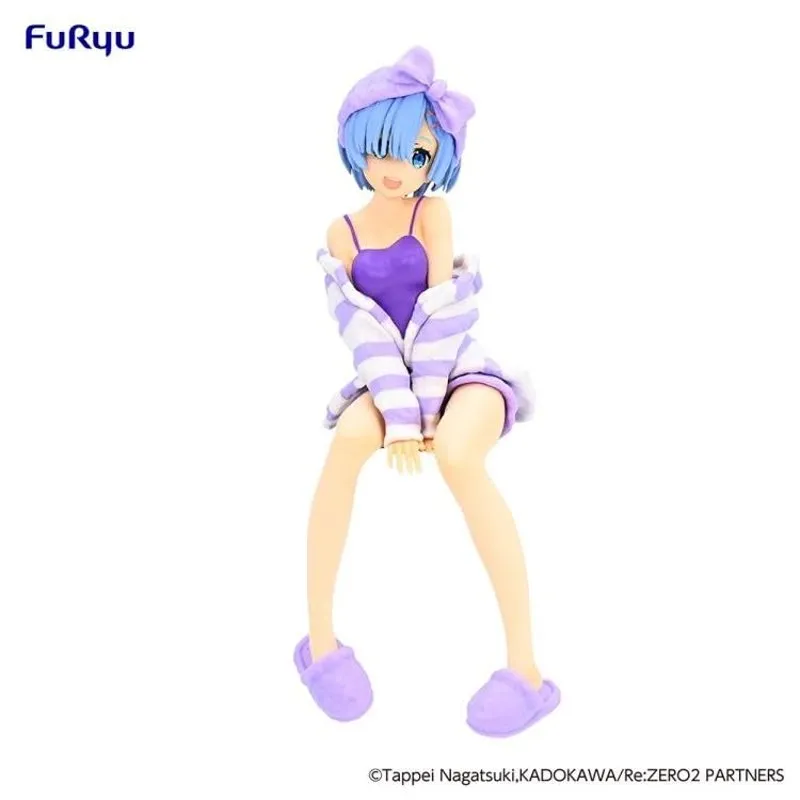 taito-re-zero-rem-room-wear-purple-anime-figur image 3
