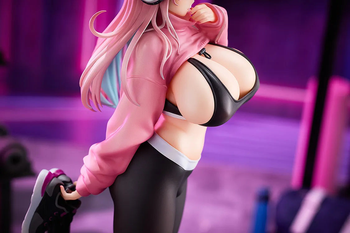 solarain-super-sonico-exercise-1-6-scale-statue-rosa-training image 5