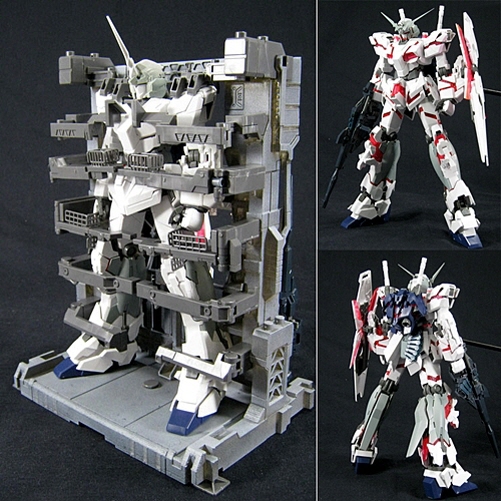 bandai-gundam-mg-1-100-unicorn-hd-color-ms-cage-kit image 1