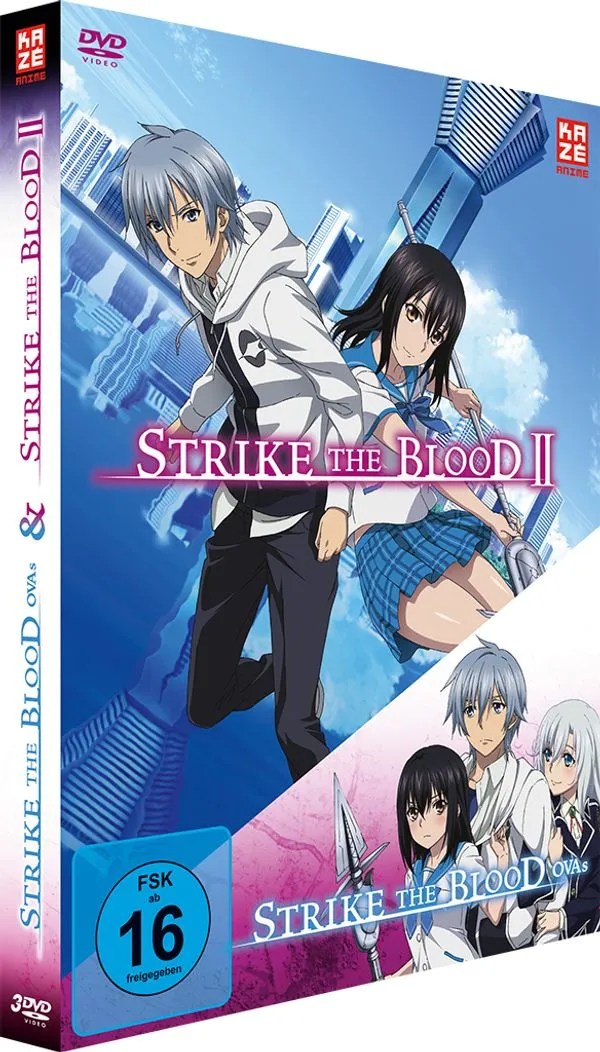 kaz-anime-strike-the-blood-ii-ovas-gesamtausgabe-dvd-3-discs-vampir-action image 1