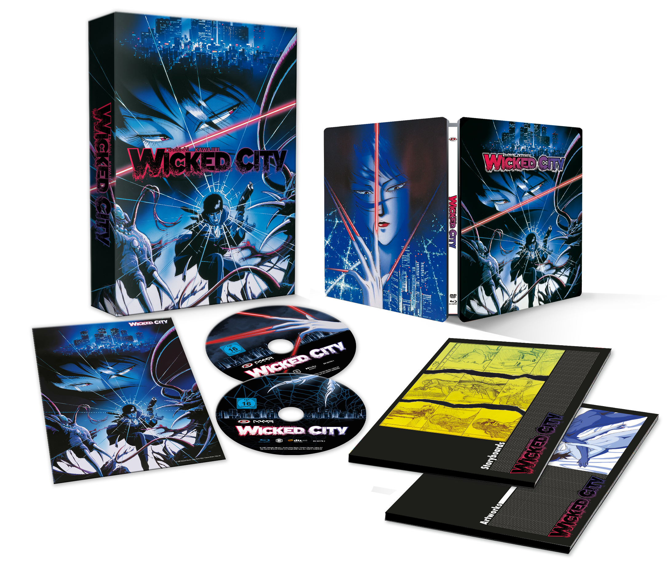 wicked-city-a4-collector-s-edition-blu-ray-dvd-steelbook image 1