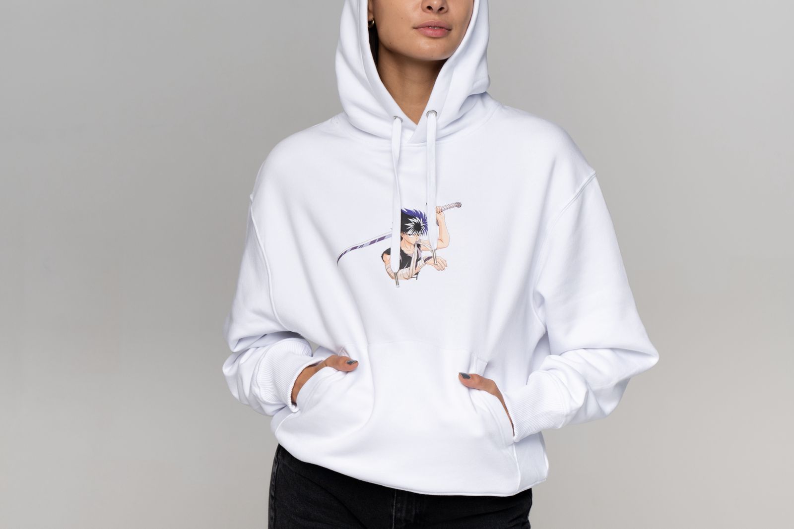 yu-yu-hakusho-hoodie-motiv-2-wei-organic-cotton image 4