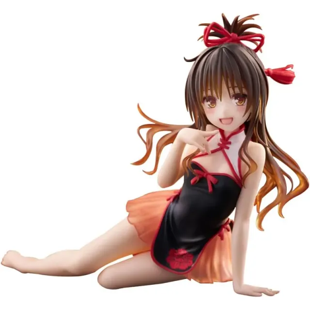 taito-desktop-cute-to-love-ru-figur-mikan-rote-schleife image 1