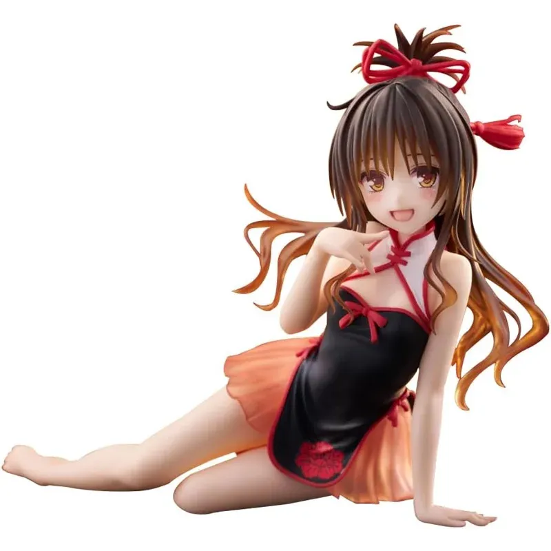 taito-desktop-cute-to-love-ru-figur-mikan-rote-schleife image 1