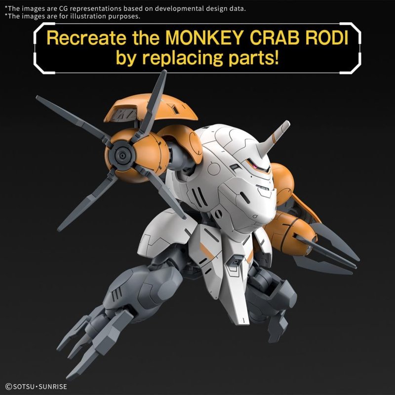 bandai-hg-ibo-46-monkey-rodi-1-144-gunpla-iron-blooded-orphans image 3