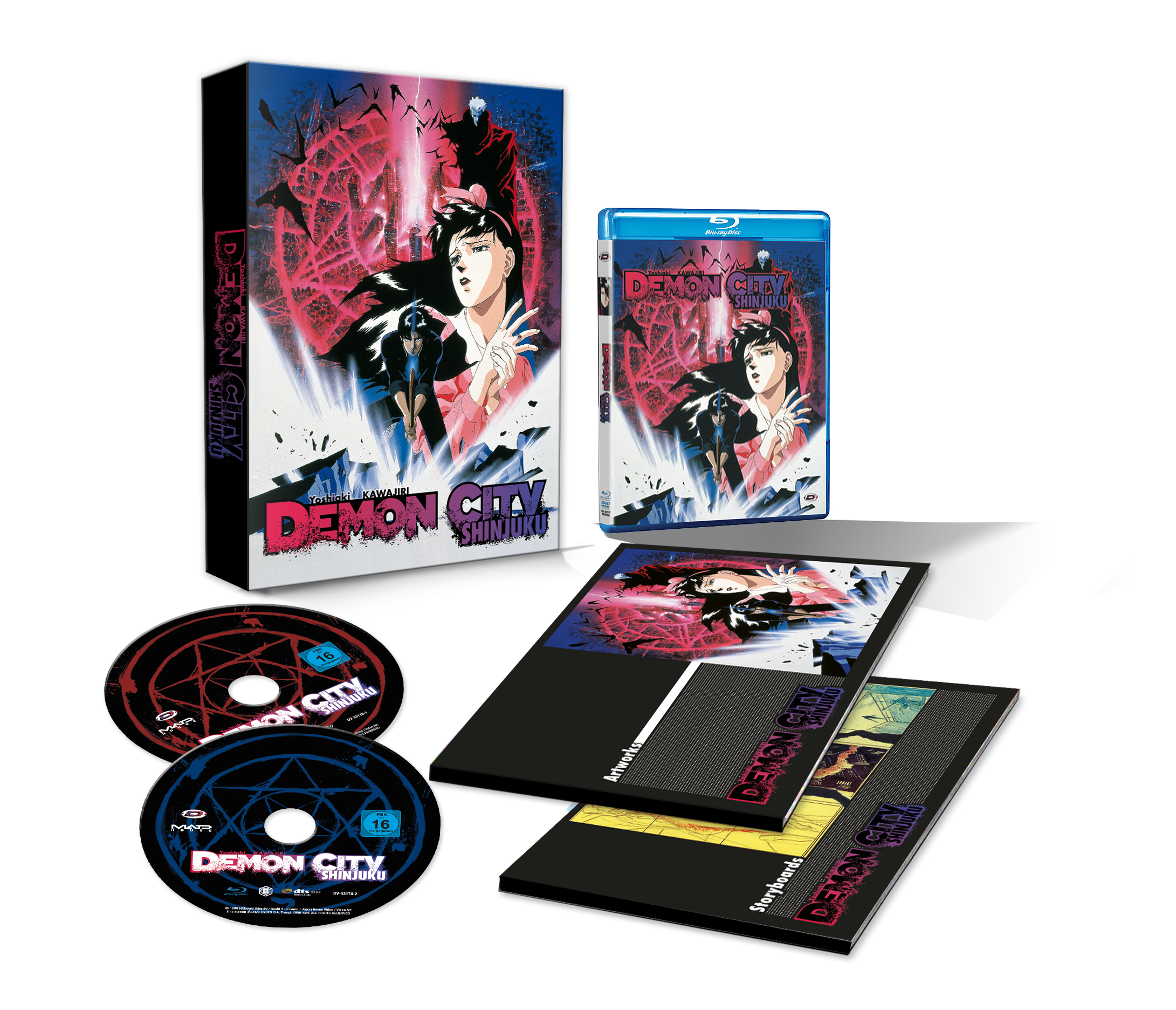 demon-city-shinjuku-a4-collector-s-blu-ray-dvd-booklet image 1
