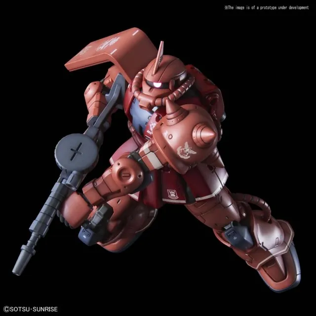 bandai-gundam-hg-zaku-ii-char-1-144-bausatz-rot image 1