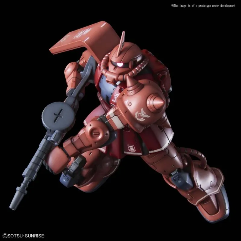 bandai-gundam-hg-zaku-ii-char-1-144-bausatz-rot image 1