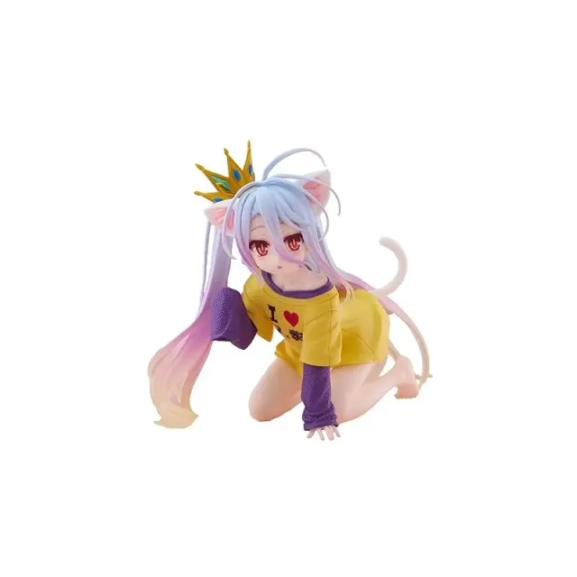 taito-no-game-no-life-shiro-desktop-cute-figur-cat-ear-t-shirt image 1