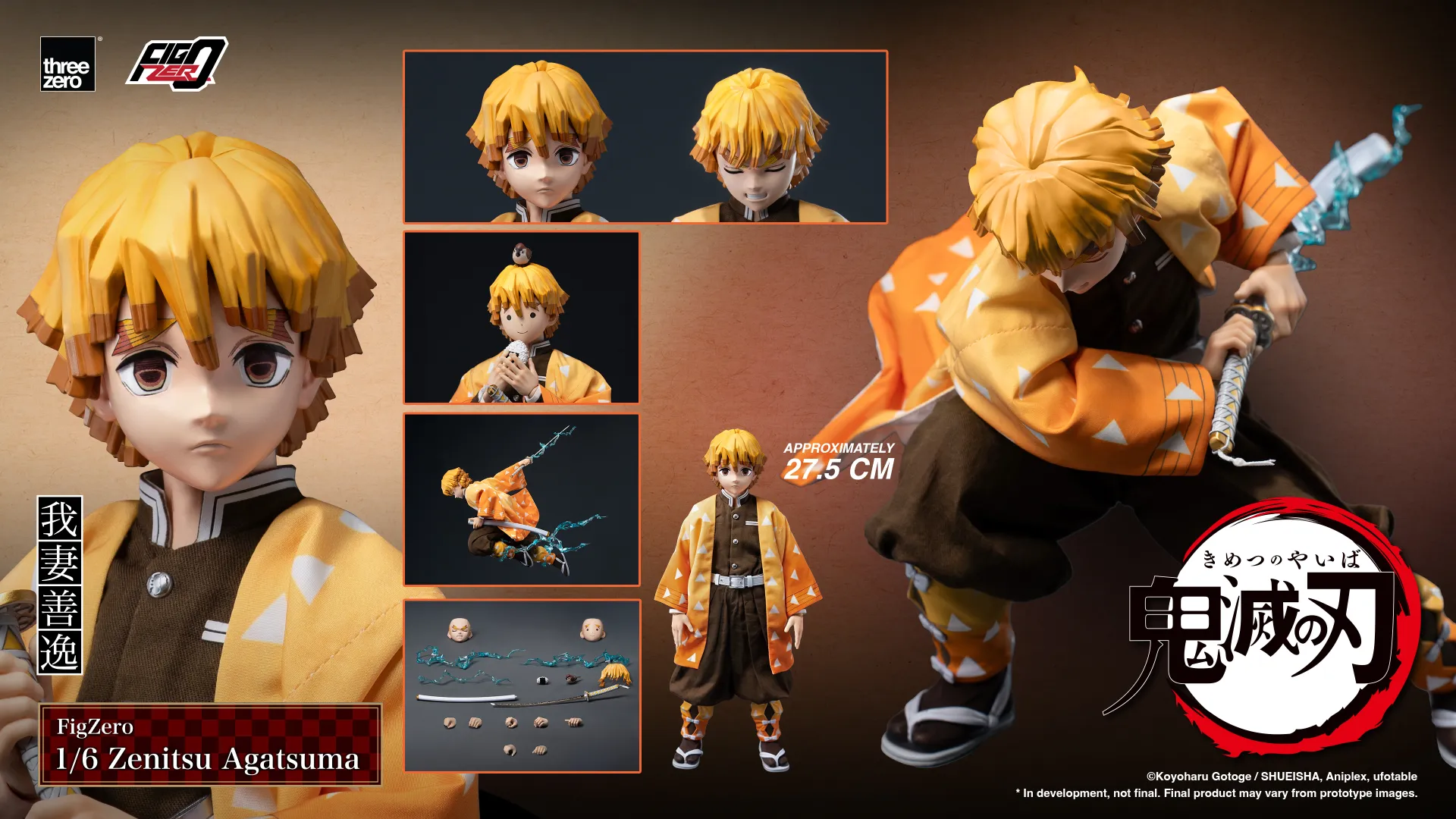 anistue-scale-area-demon-slayer-zenitsu-1-6-actionfigur image 7