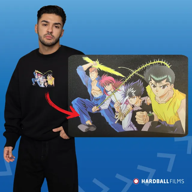 yu-yu-hakusho-motiv-1-pullover-schwarz-organic-cotton-xl image 1
