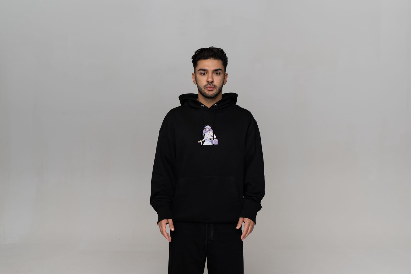 yu-yu-hakusho-motiv-1-hoodie-schwarz-bio-baumwolle image 6