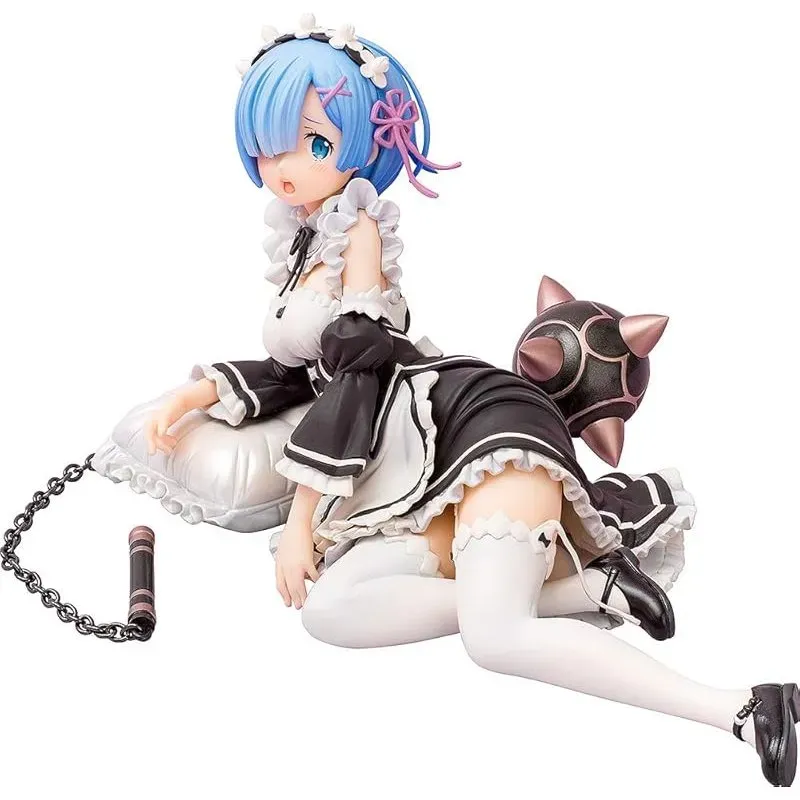 re-zero-rem-scale-figur-1-7-maid-mit-sockel image 1