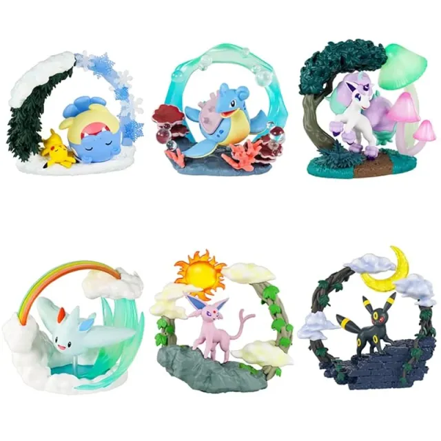 re-ment-pok-mon-circular-diorama-set-6-figuren image 1