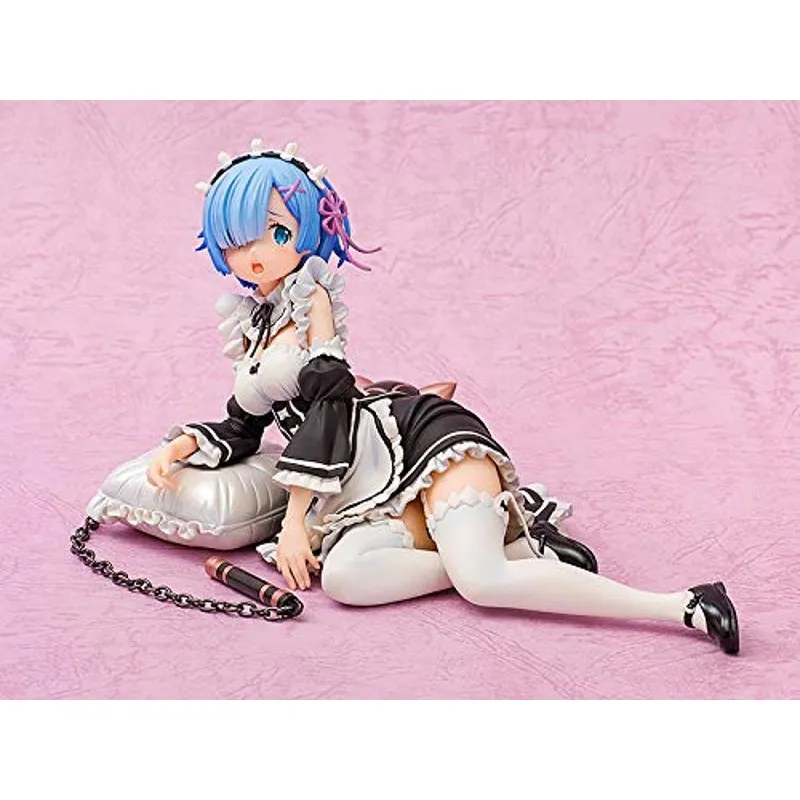 re-zero-rem-scale-figur-1-7-maid-mit-sockel image 2