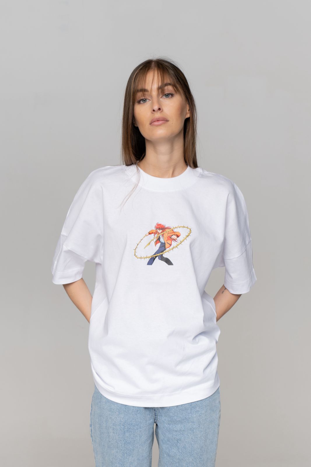 yu-yu-hakusho-t-shirt-oversize-motiv-3-wei-organic-cotton image 2