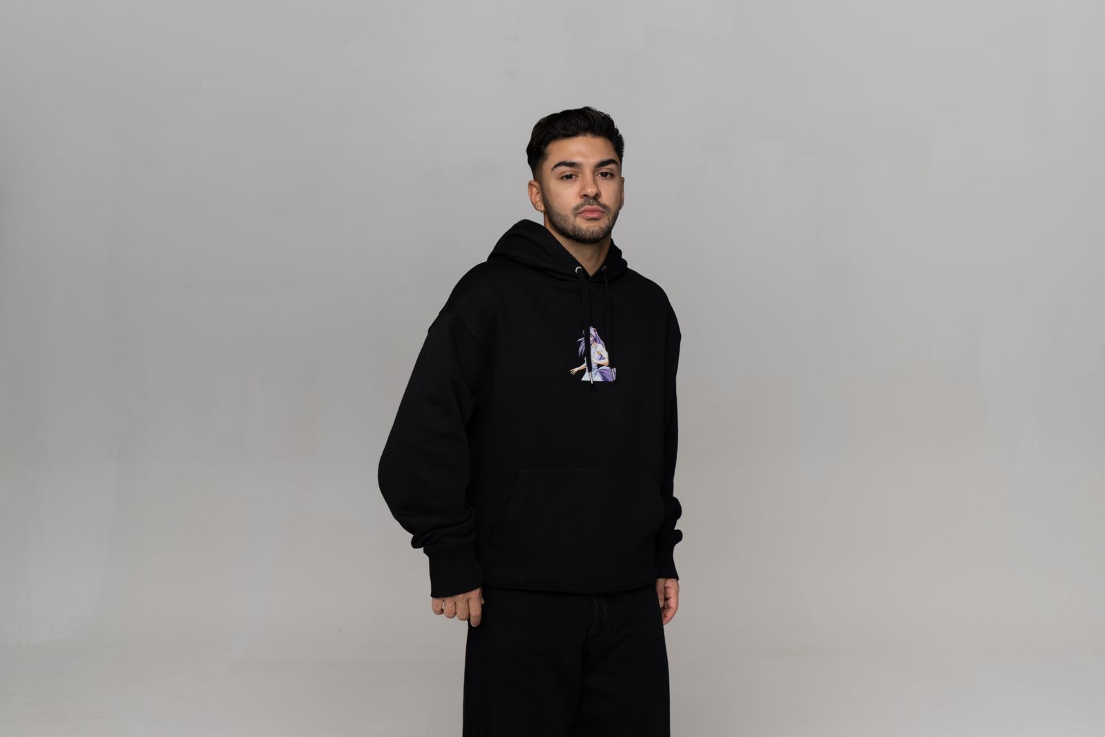 yu-yu-hakusho-motiv-1-hoodie-schwarz-bio-baumwolle image 7
