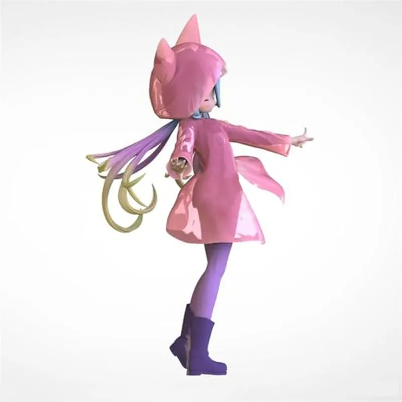 darling-in-the-franxx-shiro-glittering-raincoat-figur image 2
