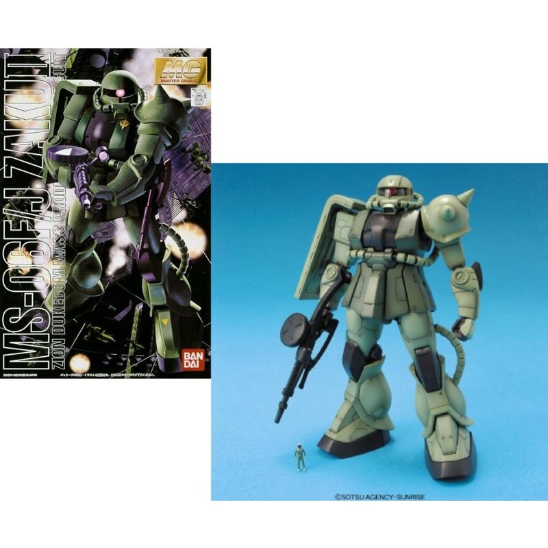 bandai-gundam-mg-1-100-ms-06f-j-zaku-ii-gunpla-bausatz image 1