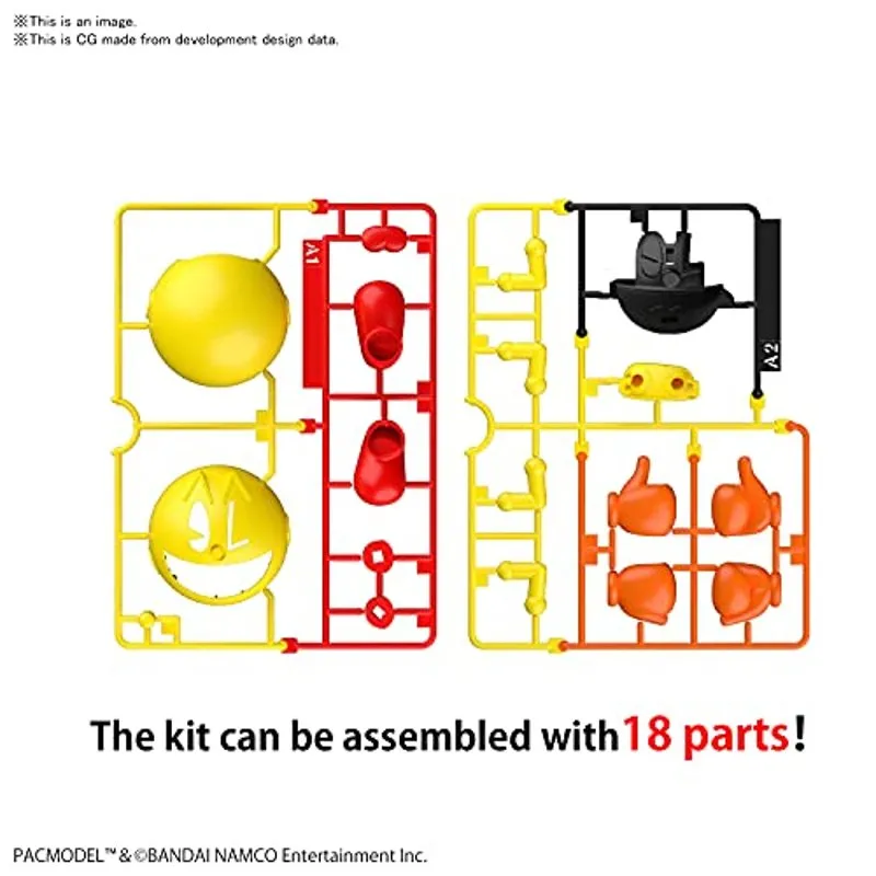 bandai-entry-grade-pac-man-modellbausatz-mit-geister image 3